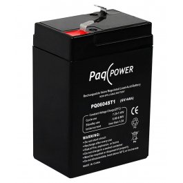 6V/4Ah PaqPOWER VRLA battery 5 years Superior