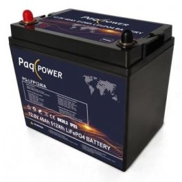 12V (12,8V) 40Ah 512Wh LiFePO4 PaqPOWER battery
