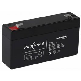6V/1.2Ah PaqPOWER VRLA battery 5 years Superior