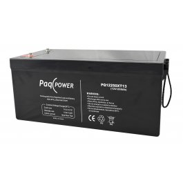 12V/250Ah PaqPOWER VRLA battery 10 years Extended